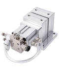 Heavy Duty Pneumatic Vise With 3mm Stroke And 40kg Thrust For Fast Air Operated Clamping Fixture showing aluminum alloy body and quick fittings.