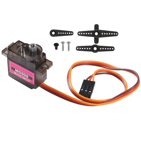 MG90S Micro Servo from 8 pack with accessories, 180 Degree 9G geared for RC planes, boats, cars, helicopters, small smart robots DIY builds