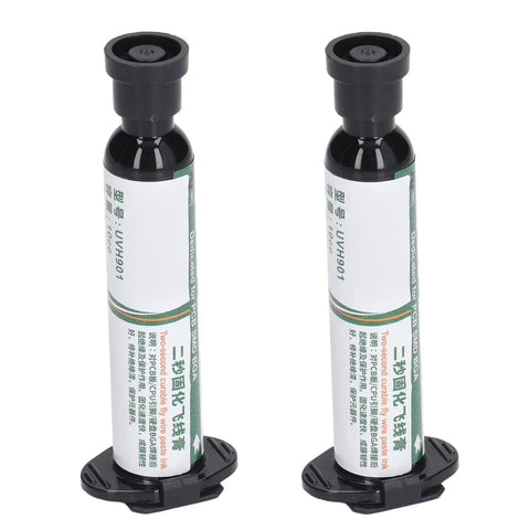 Milky White 2 Pack Curing Solder Mask Ink For PCB BGA Repair And Solder Mask Resist Paint Pro Grade Ultra Fast Drying shown