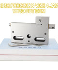 High Precision 4 Jaw Wire Cut EDM Vise In Stainless Steel, 4 Inch Clamp, 100mm Clamping Range, 3kg Load-Bearing Capacity