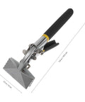 Manual Sheet Metal Bender And Hand Seamer Tool With 3 Inch Straight Jaw for flattening pliers, side view, handle and jaw details