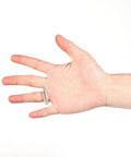 Ring Sizer Adjuster For Loose Rings Women 4 Sizes Invisible Plastic Ring Sizers With Polishing Cloth Pack Of 16 on a hand