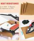 Nonstick Teflon Sheet For Heat Press Transfers Pro Grade PTFE Paper And Reusable Heat Resistant Craft Mat Waterproof And Easy To Clean