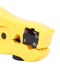 Heavy Duty Coaxial Cable Crimping Pliers Workhorse Set close-up view showing reversible blades for RG6, RG59, RG11.