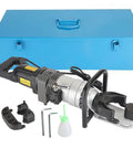 Portable 1200W Electric Hydraulic Rebar Bender For 7/8 Inch #22 Steel Rods 90 Degree Bending Machine with tools and case.