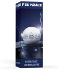 No-Nonsense 3 Piece Urethane Golf Ball With Spin And Feel for sharp shot shaping with lightning effect on packaging