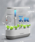 12 Pod Hydroponics Indoor Garden System With LED Grow Light And Pod Kit Germination Starter 4L Water Pump Height Adjustable