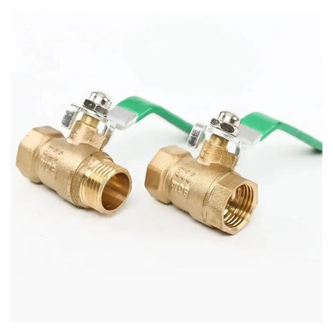 No Sweat 1/2 Inch Brass Ball Valve Male To Female Quick Turn Swivel Handle Drip Free Shut Off Pipe Fitting Heavy Duty Flow Control view