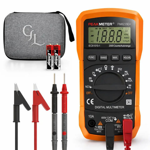 Auto Ranging Digital Multimeter For Grounding Tests On Sheets And Mats With No Guesswork Grounding Guide Carrying Case