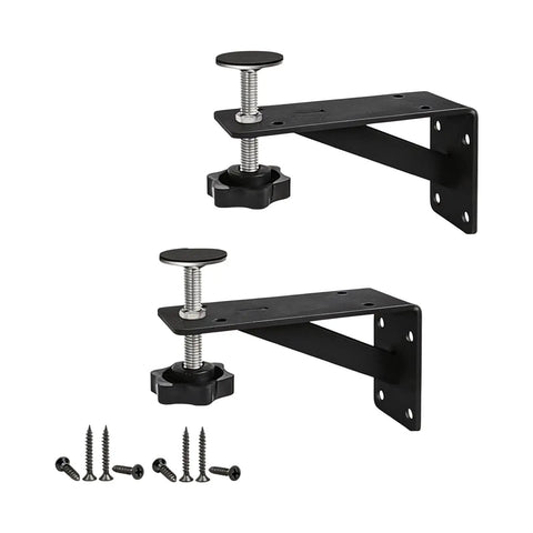 2 Pack Undermount Sink Brackets, Heavy Duty Triangular Mounting Hardware For Basins, Rust Resistant Coating, Rubber Padded Adjustable Knobs, Wobble Free Stable Support For Single Or Double Sinks