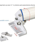 Close-up of Beefy LED CNC Machine Light 1 Piece Industrial Work Lamp IP68 Waterproof with 115-degree rotating head and screws