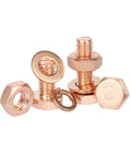 Heavy Duty External Hex Head Bolts And Nuts Kit With Flat And Spring Washers Stainless Steel 304 Indoor Outdoor Use Built To Last Easy Install And Smooth Threading 2pc, hex bolt set