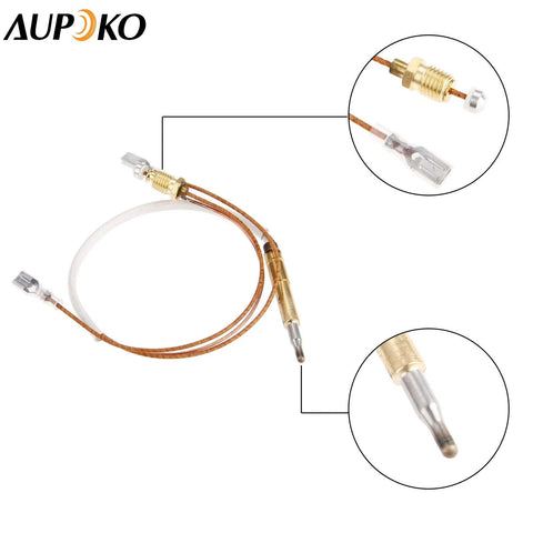 AUPOKO thermocouple patio heater replacement part with brass fittings and copper wire (350 mm)