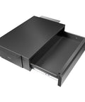 Under Desk Pullout Drawer 18 Inch Slide Out Storage Organizer For Home Office Black Keeps Clutter Down And Workflow Smooth With Easy Access Desk Hack DESKAC03B showing open drawer
