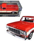 Ford F150 Diecast One Twenty Four Scale Pickup Truck Model Car Two Tone Red Cream With Opening Doors And Realistic Interior Detailing