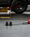 Heavy Duty 2 Pack Front Hood Stop Bumpers With Rubber Buffer Kit For Ultimate Shock Absorption And Damping Cushions To Keep Your Engine Cover Locked In Place Without Any Stress Or Damage, black rubber cones