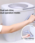 Portable Manual Crank Washing Machine Cordless Laundry Setup Eight Liter Capacity Power Free Operation For Camp Sites Dorm Rooms And Weekend Outings A Game Changer For Fresh Thread Care with dual-axis drive and handle.