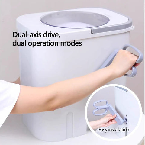 Portable Manual Crank Washing Machine Cordless Laundry Setup Eight Liter Capacity Power Free Operation For Camp Sites Dorm Rooms And Weekend Outings A Game Changer For Fresh Thread Care with dual-axis drive and handle.