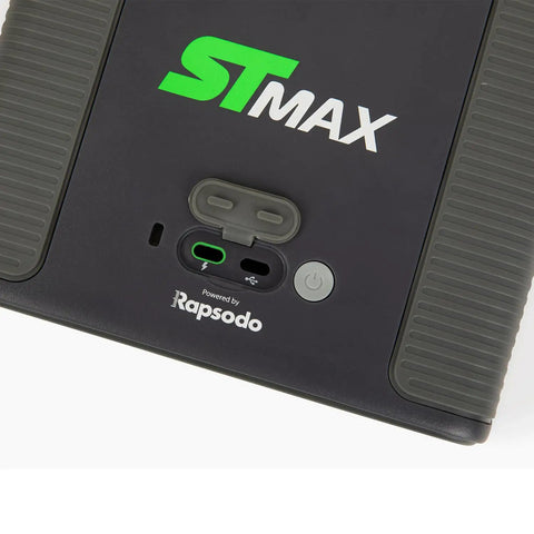 Close-up of the St Max Golf Simulator Ultimate Studio Package With Dual Radar Photometric Launch Monitor back panel interface