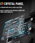 LCD panel of Dual Voltage 200 Amp MIG Welder Portable 110V 220V Gas Or Gasless MIG With Flux MIG Lift TIG And Stick Welding