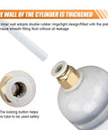 Close-up of Heavy Duty 500CC Auto Fluid Extractor Pump with reinforced suction hose and locking button for safe use.