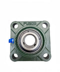 Heavy Duty Four Hole Flange Bearing Unit UCF305 UCF306 Series Fits 14 To 19mm Shafts Smooth Precision Ball Bearings Steel Housing front view