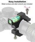 30mm Rifle Scope Bubble Level Kit for rock solid vertical alignment, aluminum scope leveling tool to eliminate cant, easy mount.