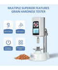 Easy Peasy Digital Grain Hardness Tester Meter With Plug And Play Setup For Quick Seed Fodder Paddy Rice And Cereal Quality Checks showing digital display and measurement features.
