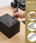 Pro Grade M3 Threaded Inserts Kit For 3D Printing With Heat Set Inserts Bolts Nuts And 60W Digital Soldering Iron Kit in use