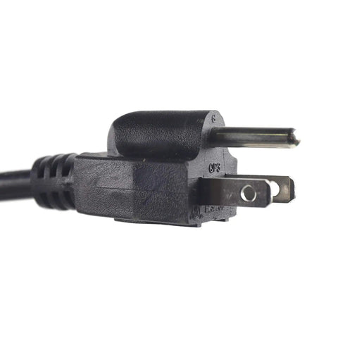 Close-up of black power plug for Hot And Cold Tabletop Water Cooler Dispenser For 5 Gallon Bottles, One Button Operation, Food Grade Liner