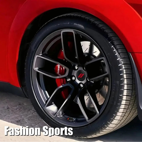 4Pcs Wheel Center Caps 63mm 2.5in With Valve Caps Black Red Pattern Replacement For Challenger Charger Durango And More Dope Look To Elevate Your Ride Everyday on a car wheel
