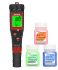 4 In 1 Digital pH Tester For Water And Hydroponics With TDS EC PPM Meter Conductivity And Temperature Readout Perfect For Drinking Water DWC Systems And Indoor Plants with calibration solutions
