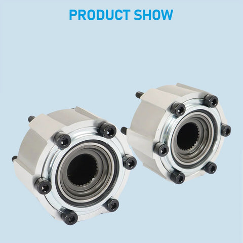 Set Of 2 Wheel Manual Locking Hubs 28 Spline Replacement For Nissan D21 Frontier Pathfinder Titan Xterra Pickup 1990 To 2004