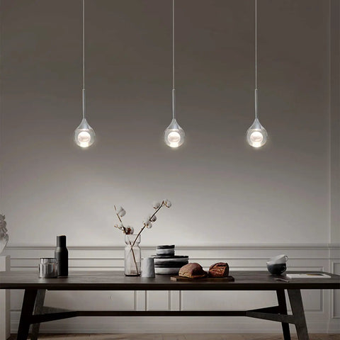 Crystal Pendant Light With Moon Glow, Modern Chrome Finish, Dimmable LED 5W Mini Hanging Light For Kitchen Island Lighting, Dining Room, Bar Or Bedroom, Elegant Contemporary Fixture