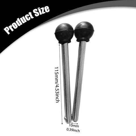 Two Pack Stainless Steel Weight Stack Pins For Gym Machines Easy Load Weight Lifting Pins Eleven Point Five Centimeters Long