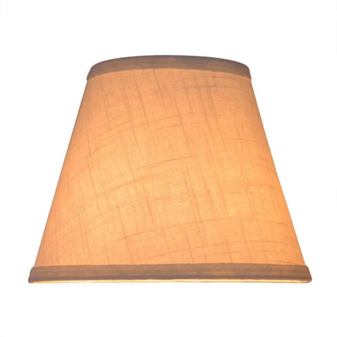 Barrel White Small Lamp Shade For Table Lamps Replacement 5x9x7 Inch Fabric Cloth Spider Model Diffuses Warm Soft Light