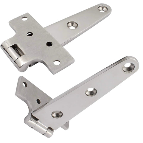 316 Stainless Steel T Hinges Marine Grade Heavy Duty Boat Hatch Hinge 6 Inch By 3 Inch 150 Mm By 72 Mm 2 Pack Cabinet