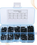 180 Piece Nylon Hex Spacer Standoff Kit With Plastic Storage Box Dope Pro Grade Anticorrosive And Compact Threaded Mounting Hardware For Electronics And Computers DIY Projects, M3