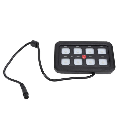 8 Gang LED Touch Switch Panel With Water Resistant Dimmable Relay System For Trucks Boats ATVs UTVs SUVs And RVs 12 To 24 Volt