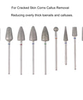 9 Piece Pedicure Cone Barrel Ball Drill Bit Set For Cracked Skin And Callus Removal 3 By 32 Shank Pro Diamond Foot Cuticle Bits