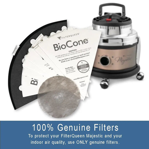 Majestic Replacement Filter Kit Premium Bundle For All Majestic Surface Cleaners with BioCones and Medipure cone visible