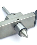 Pro Grade Taper Turning Attachment With Revolving Live Center For Offsetting Lathe Tailstock Morse Taper 2MT Metric Double Bearing Hardened Point