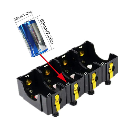 Six Pack D Battery Holder Kit For Series Or Parallel Wiring Ideal For Physics Labs School Electronics Experiments Demos And Teaching Basic Electricity Concepts And How Simple Circuits Work showing size dimensions