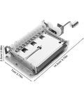 DIY Hand Crank Music Box Mechanism Kit 30-Note Alloy Movement For Crafting Dope Melodies Maker Parts Easy Assembly For DIY Music Box Projects Educational Hands On Music Box Accessories, 14.5cm x 7cm