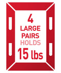 Damage-Free Picture Hanging Strips Set With 64 Strips For Large 15Lb, No Tools Required, No Nails Needed, White Adhesive Hangers