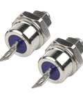 Pack Of Two Built Tight Stud Mount Diode Rectifiers Rated 40 Amps And 1200 Volts showing dual threaded mounts for industrial use.