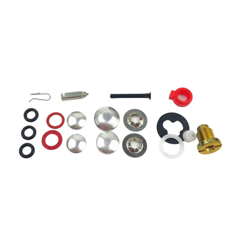 Carburetor Rebuild Kit With Float For Johnson Evinrude Outboard Motors 9.9 HP Through 75 HP All In One Replacement Sierra 18 7222 396701 392061 398729