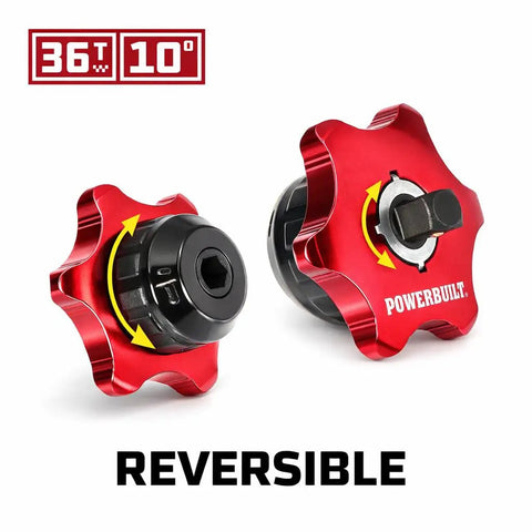 Quarter Inch Drive Finger Ratchet Dual Sided For Quarter Inch Sockets And Hex Bits With 36 Tooth Reversible Mechanism