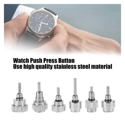 12 Types 24 Piece Pro Grade Watch Push Button Repair Kit Stainless Steel Waterproof Durable Tools for watch repair