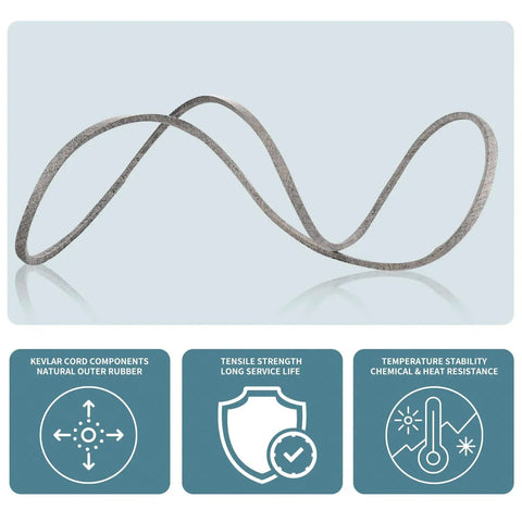 Beefy Five Eighths Inch Mower Deck Belt for Bad Boy 54 Inch ZT Elite Maverick HD CZT 54 Decks Heavy Duty Replacement Compatible With Maverick MZ Magnum 041156000 TCU18603 gray Kevlar cord mower belt